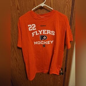 Reebok Philadelphia Flyers Ville Leino shirt L men's NHL